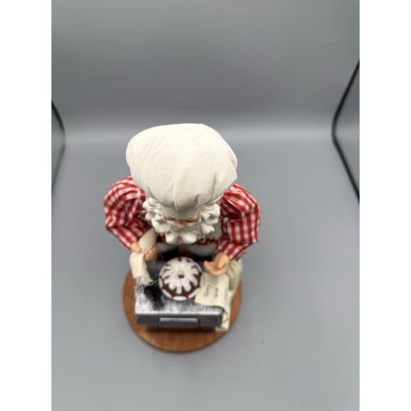 Santa Chef Baker Figurine with Stove Christmas Holiday Decor 11” - Picture 5 of 7